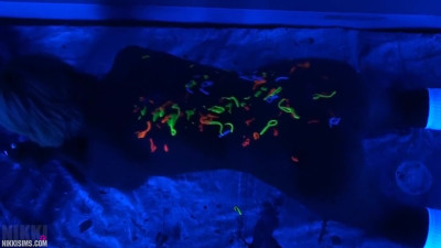 NikkiSims Black Light Body Paint WMVLEWD