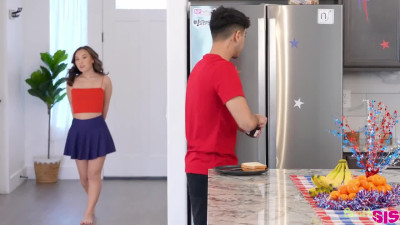BrattySis Kimmy Kimm Stepsisters Fourth Of July Creampie WRB