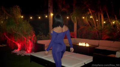 OnlyFans Anni Star Filou Fitt Violet Jumpsuit PP