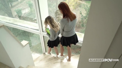 AcademyPOV Veronica Leal And Mona Blue Seduction In The Dorm WRB