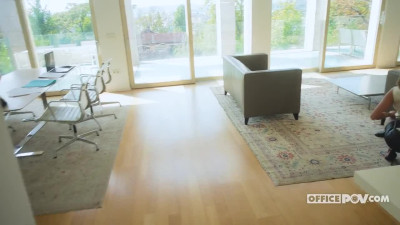 OfficePOV Angelika Grays Threesome During Overtime WRB