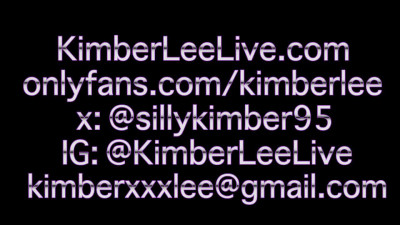 KimberLeeLive Oiled Ass Bouncing On A Big Thick Cock WRB