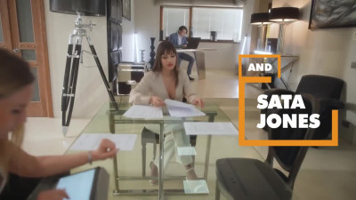 OfficePOV Angelica Heart And Sata Jones A Lucky Day With A Jealous Co Worker WRB