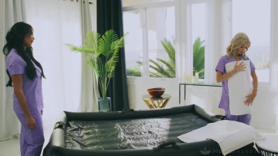 NuruMassage Anissa Kate Emma Rosie VERY HandsOn Training VSEX