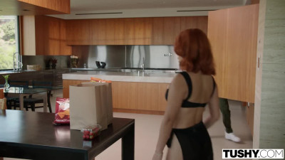 Tushy Marina Gold Naughty Redhead Gapes Her Round Ass Wide Open PP