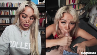 LookAtHerNow Luna Luxe Sneaky Couple Library Fuck Sesh WRB