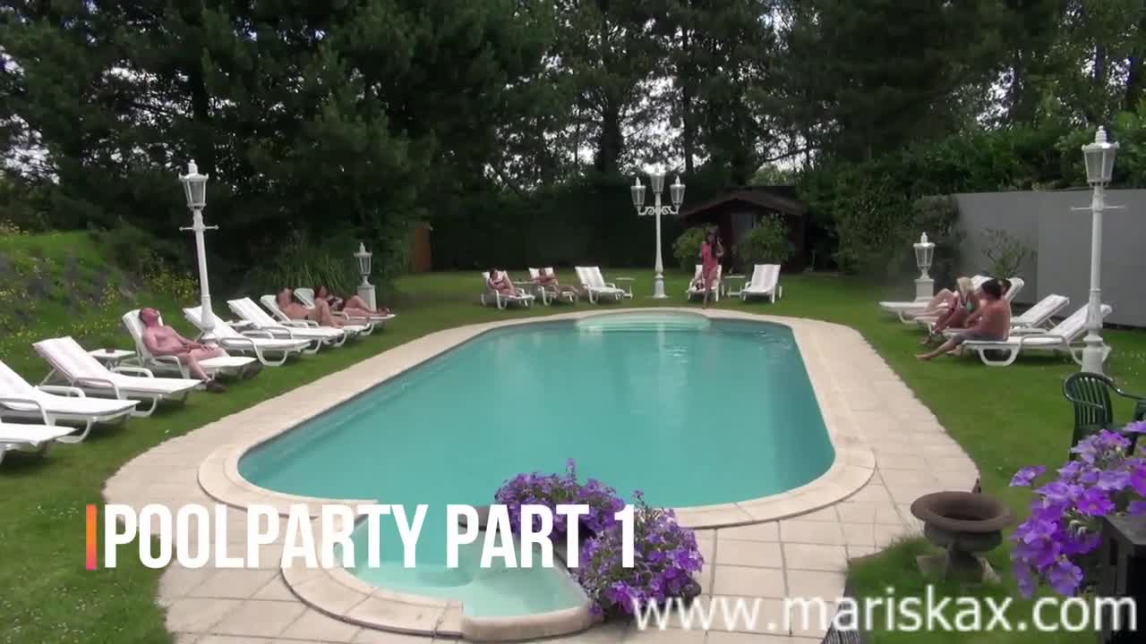 MariskaX Chessie Kay Laure Rosenoire And Mariska Poolparty Orgy LEWD - Porn video | ePornXXX