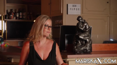 MariskaX Jenna Cougar Fucks Young Stud Over Coffee LEWD