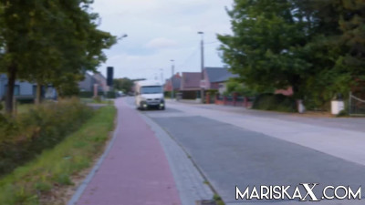 MariskaX Mariska Gets Double Stuffed And Savors The Cum LEWD