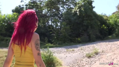 Scout Pantera Roja SLIM CRAZY REDHEAD GIRL ROJA PICKUP AND FUCK AT STREET CASTING